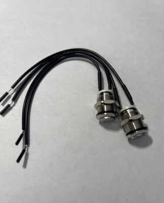 2 PCs 12mm 12V Metal Waterproof Momentary Push Button Switch for Car/Marine/Boat