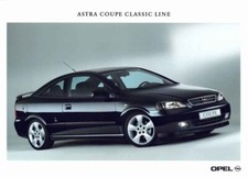 Catalogue Brochure Opel Astra Coupé Classic Line 12/2000 Allemagne / Deutschland