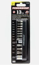 Powerbuilt 13 Piece Tamper Resistant Star Bit Set, Tamper Torx Bits, T8 to T55