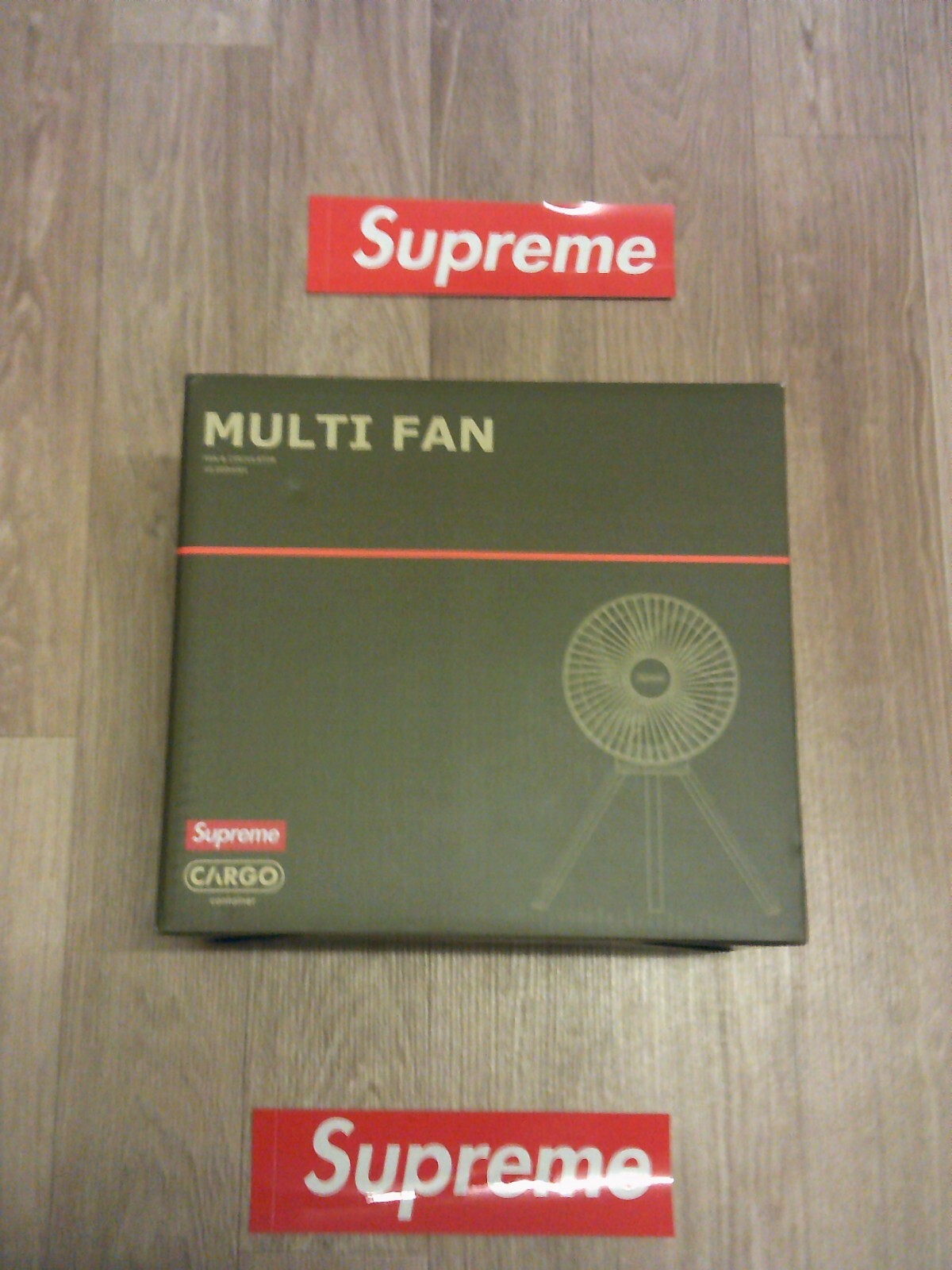 Supreme FW23 Green Cargo Container Electric Fan Brand New Ready to Ship  -image
