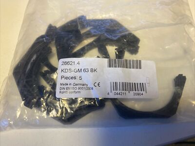 5x CONTA-CLIP KDS-GM63 BK Lock Nut M63 Black New