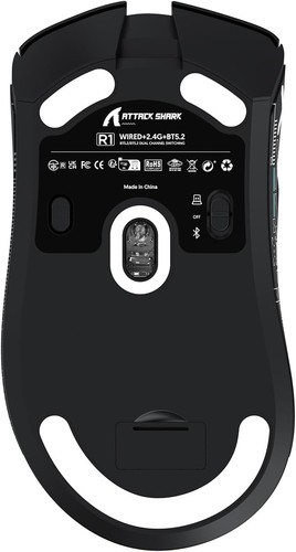 ATTACK SHARK R1 49g PixArt PAW3311 Gaming Sensor, BT/2.4G Wireless/Wired Mouse - Picture 31 of 50
