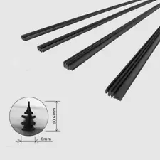 4 roots 28 inch 6mm e Windshield Wiper Blade Refill Car Bus Silicone