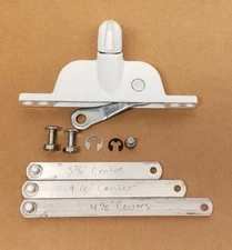 Jalousie Window Awning Operator T Handle-White-3 3/8"-4 1/8"-4 7/8" Links-Center