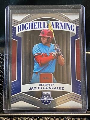 Jacob Gonzalez 2023 Elite Extra - Higher Learning - Blue - #81/199 White Sox #14
