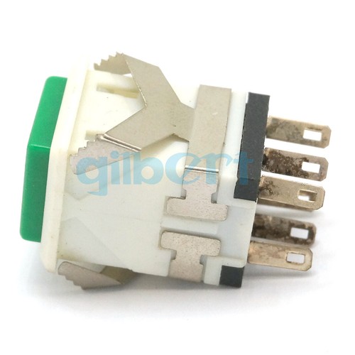 Interruptor de botón pulsador de plástico momentáneo/mantenido de montaje de 17x17 mm 5 piezas - Imagen 8 de 18