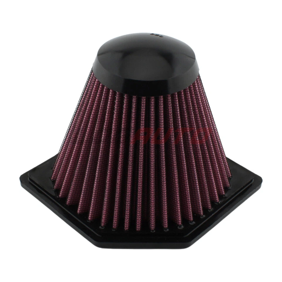 For BMW K1200S 2005-2008 K1300S 2009-16 Air Filter Cleaner Intake High Flow Red - Image 2 of 4