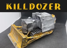Hand Painted Killdozer 7" Length Resin Model