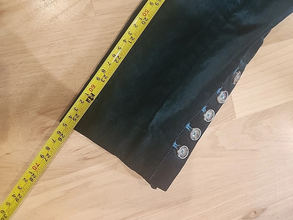 Anthropologie The Essential Velvet Slim Trouser Pant Size 0 Holly Green Euc - Image 3 of 4