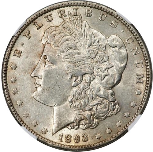 Morgan Silver Dollar 1893-O, NGC Graded AU-58. Key Date. Nice Rare Coin!
