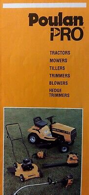 Poulan PRO Lawn Tractor Mower Tiller Blower Trimmer Color Sales