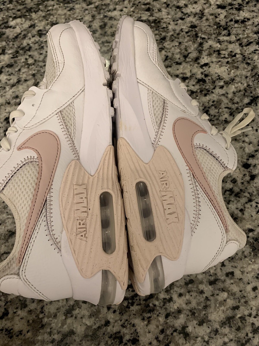 NIKE Air Max ExCee Shoes White Barely Rose Pink Sneakers NIKE Air Max ExCee Shoes White Barely Rose Pink Sneakers