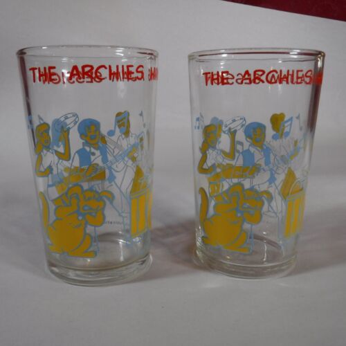 Set of 2, Vintage Archie Comics Jelly Glass "Sabrina" and "Archie" - Picture 1 of 8