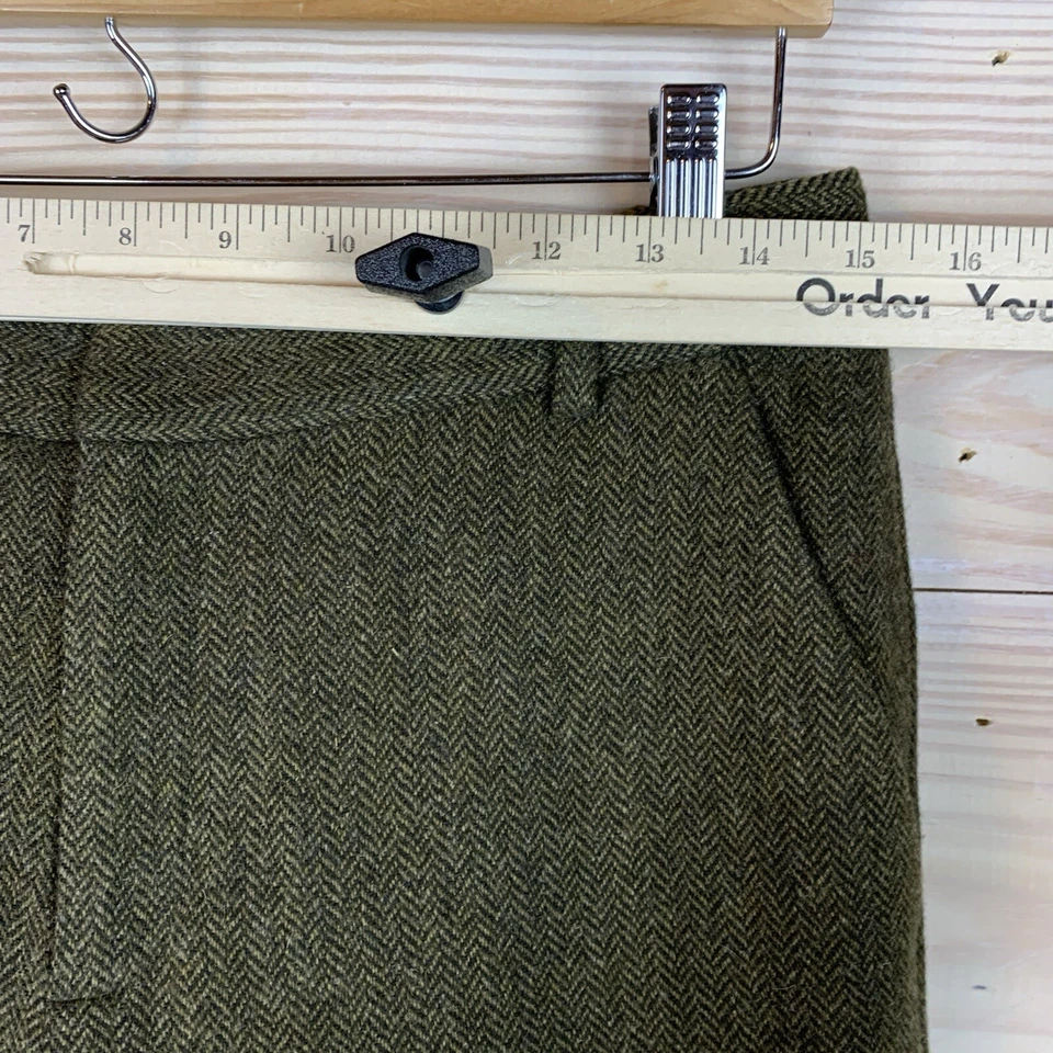 Pantalones de vestir Chaps para mujer 6 espiga tweed forrados lana Heritage Preppy Foto 4 de 4