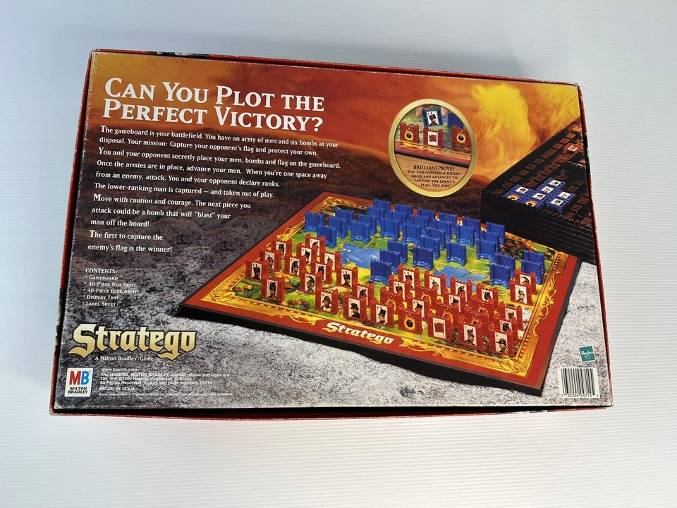 Stratego Vintage 1999 Battlefield Strategy Board Game | Milton Bradley Complete - Image 3 of 4