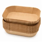 Rectangular Air Fryer Liners 22cm, Disposable Paper Liners for Air Fryers, Oven