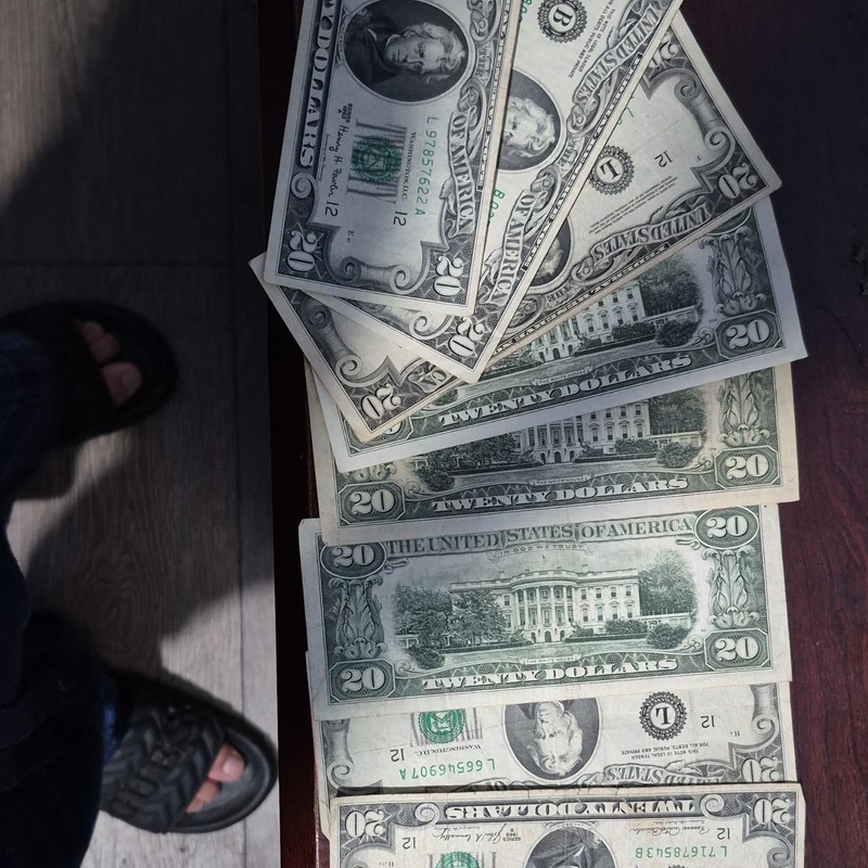 Lot of 7 $20 US Federal Reserve Notes - Uncertified, Ungraded, Circulated