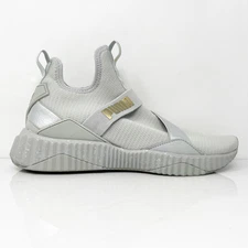 Puma Womens Defy Mid Metal 193044-02 Gray Running Shoes Sneakers Size 8.5