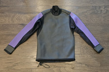 Patagonia Muta Donna Top Manica Lunga Finto Collo Regolabile Viola Nero L