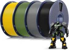 4Kg PLA 3D Printer Filament Bundle Multicolor, Neatly Wound PLA Filament 1.75Mm 