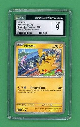 Pikachu Pokemon Scarlet & Violet Black Star Promo SVP190 CGC 9