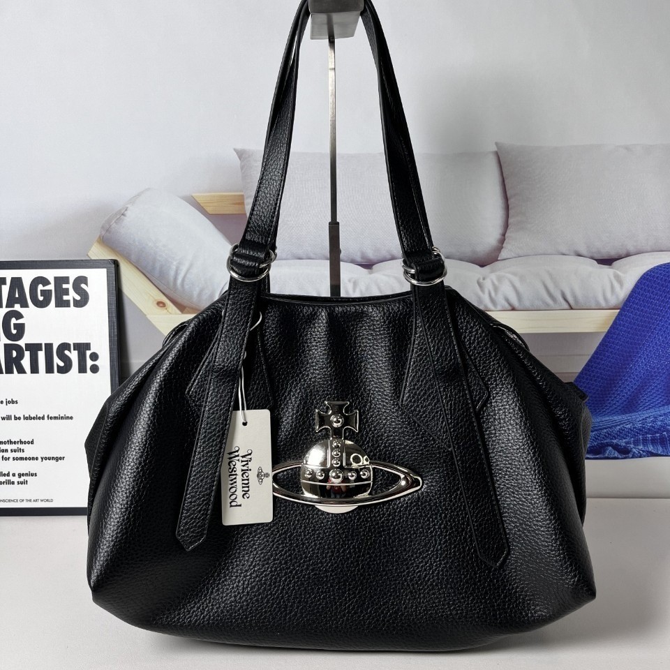 Vivienne Westwood Boston bag Vegan leather Big silver orb outlet F