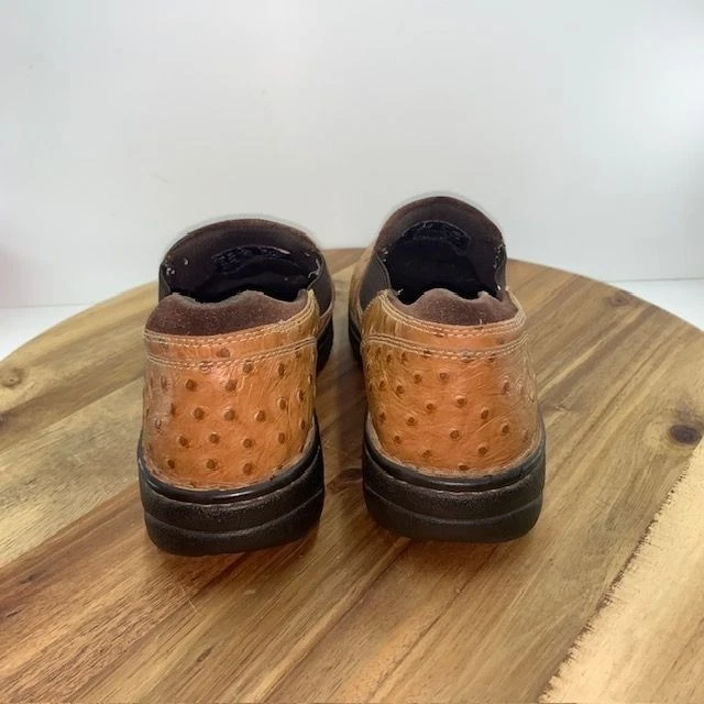 Zapatos sin cordones ARIAT Real Ostrich Performance coñac para mujer talla 9B EE. UU. Foto 4 de 4