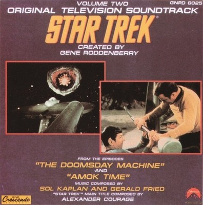 STAR TREK VOLUME 2 CD: THE DOOMSDAY MACHINE & AMOK TIME ORIGINAL SOUNDTRACK OST
