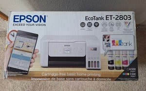 NEW IN BOX Epson Eco Tank ET-2803 Wireless Color All-in-One Printer