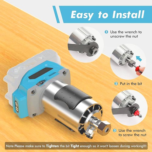 Akku Brushless Elektro Hand Trimmer Oberfräse Laminat für Makita 18V Akku - Bild 12 von 13