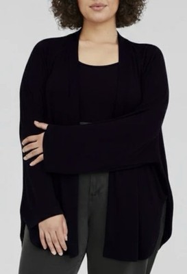 NWT Talbots Women s Size PXL Blue Viscose Blend Open Front Cardigan Sweater