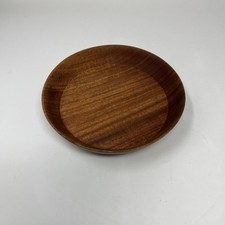 Hand Turned Cherry Wood Bowl 7.5  Diam 1.75  Tall Handmade Decor Rustic