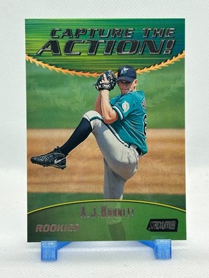 A.J. Burnett 2000 Topps Stadium Club - Capture the Action #CA5 - Miami Marlins