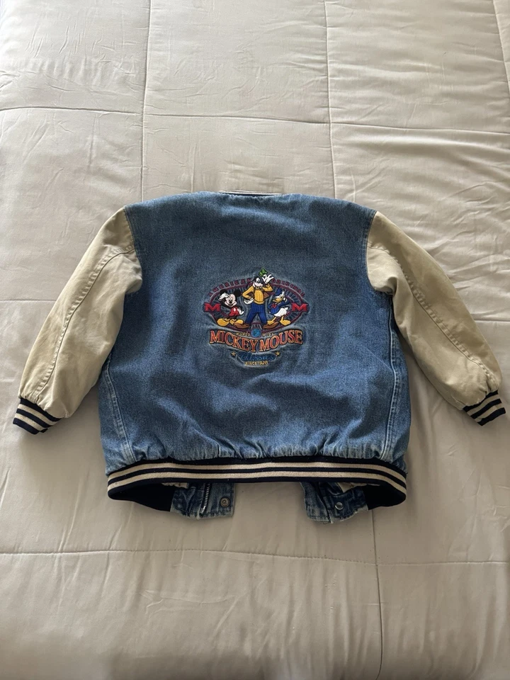 Children's Retro Mickey Mouse Jean Jacket Size 4T - Image 2 of 3