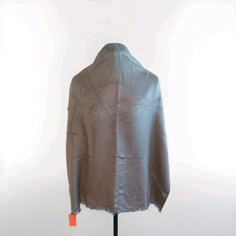 Hermes Bufanda 140 Chal Cachemira Seda Foto 2 de 4