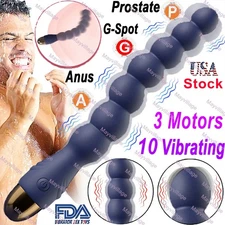 Vibrating Anal Plug Dildo Male Prostate Massager Vibrator Sex Toys For Women Men