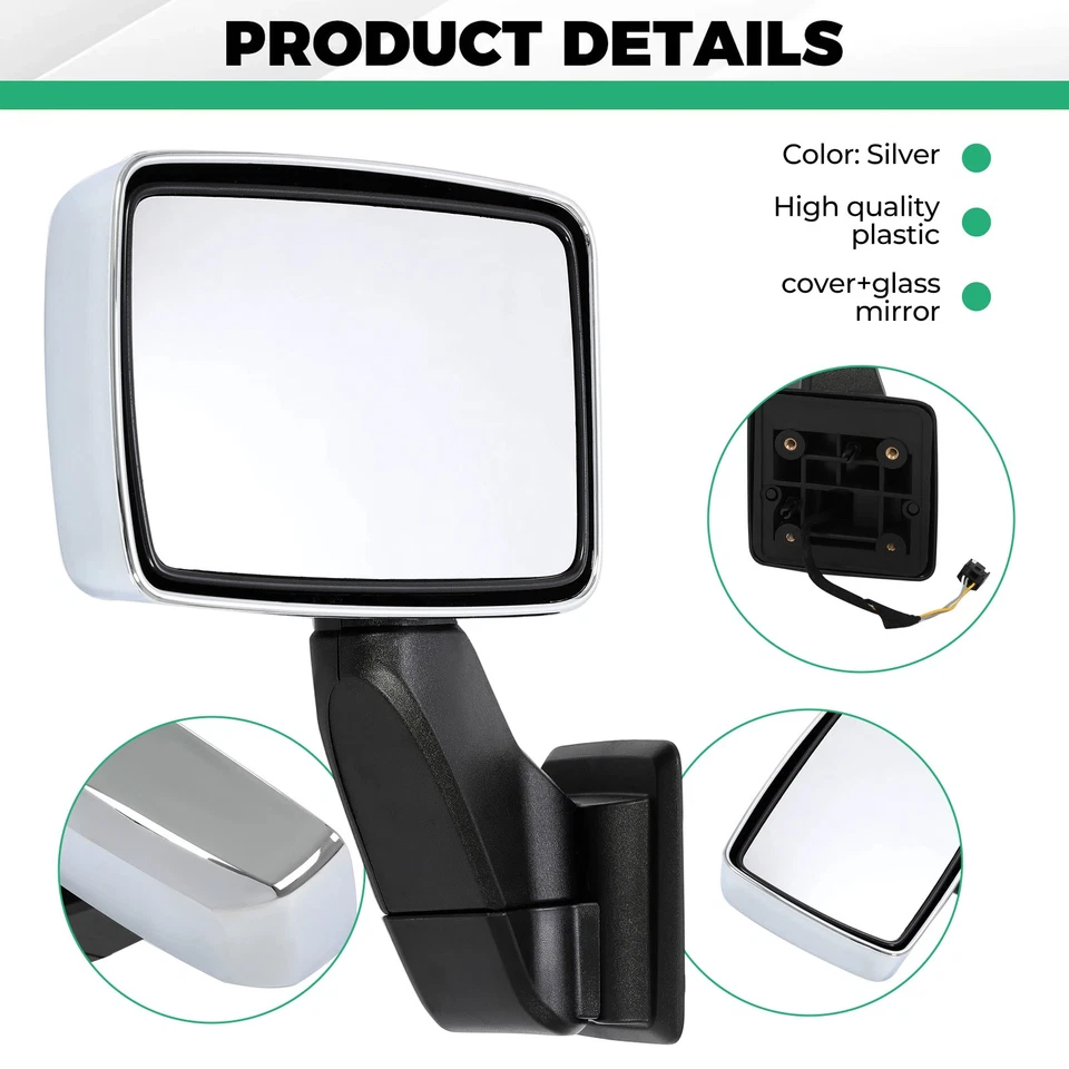 Espejo retrovisor eléctrico puerta delantera lado conductor Fit Hummer H3/H3T 2006-2010 LH para 20836085 Foto 2 de 4