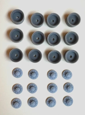 12 JANTES 12MM avec inserts pour KIT RESINE MINICIRQUE, MINITRUCKS, ETC - Photo 1/3