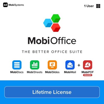 MobiOffice 4-in-1 Productivity Suite for Windows | License | Includes Word Pr...