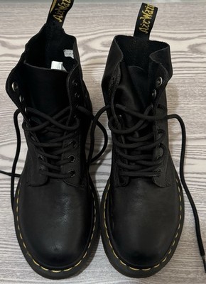 Women s Dr DOC MARTENS 1460 Soft Pascal Black Leather Boots US 8 UK 6