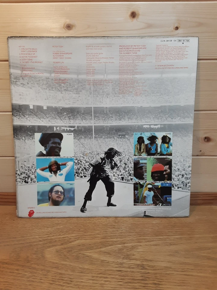 Peter Tosh Bush Doctor 12" Vinyl Lp Bonus Track Rolling Stones Records Nr Mint - Image 2 of 4