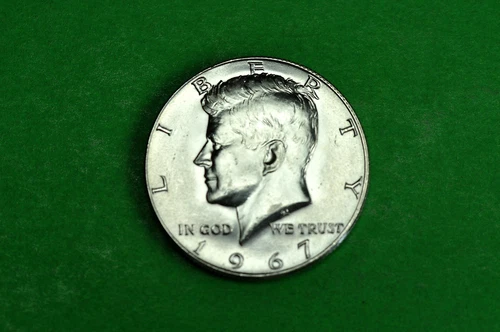 1967-P GEM  BU  Mint State  Kennedy  SILVER  Half  Dollar (40% Silver)