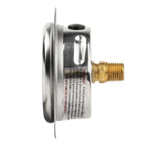 2.5" Liquid Filled Pressure Gauge 0-500 PSI 1/4" NPT CBM Panel Flush Mount - Picture 5 of 6