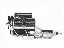 ROLLS-ROYCE SILVER CLOUD & BENTLEY S SERIES ENGINE B/W PHOTOGRAPH