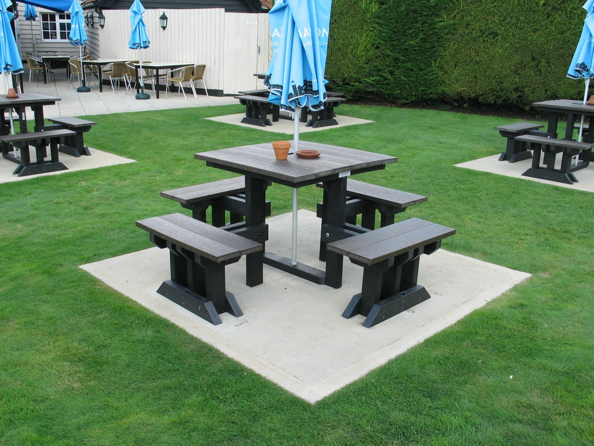 Recycled plastic patio table outlet