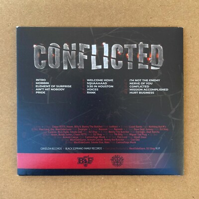Westside Gunn Signed Conflicted Soundtrack Digipak CD Westside Gunn Signed Conflicted Soundtrack Digipak CD