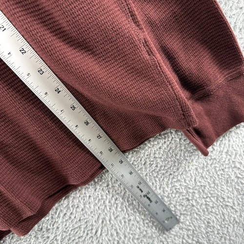 J Crew Thermal Shirt Men's XL Red Maroon Vintage Thermal Outdoorsman Waffle y2k - Picture 5 of 10