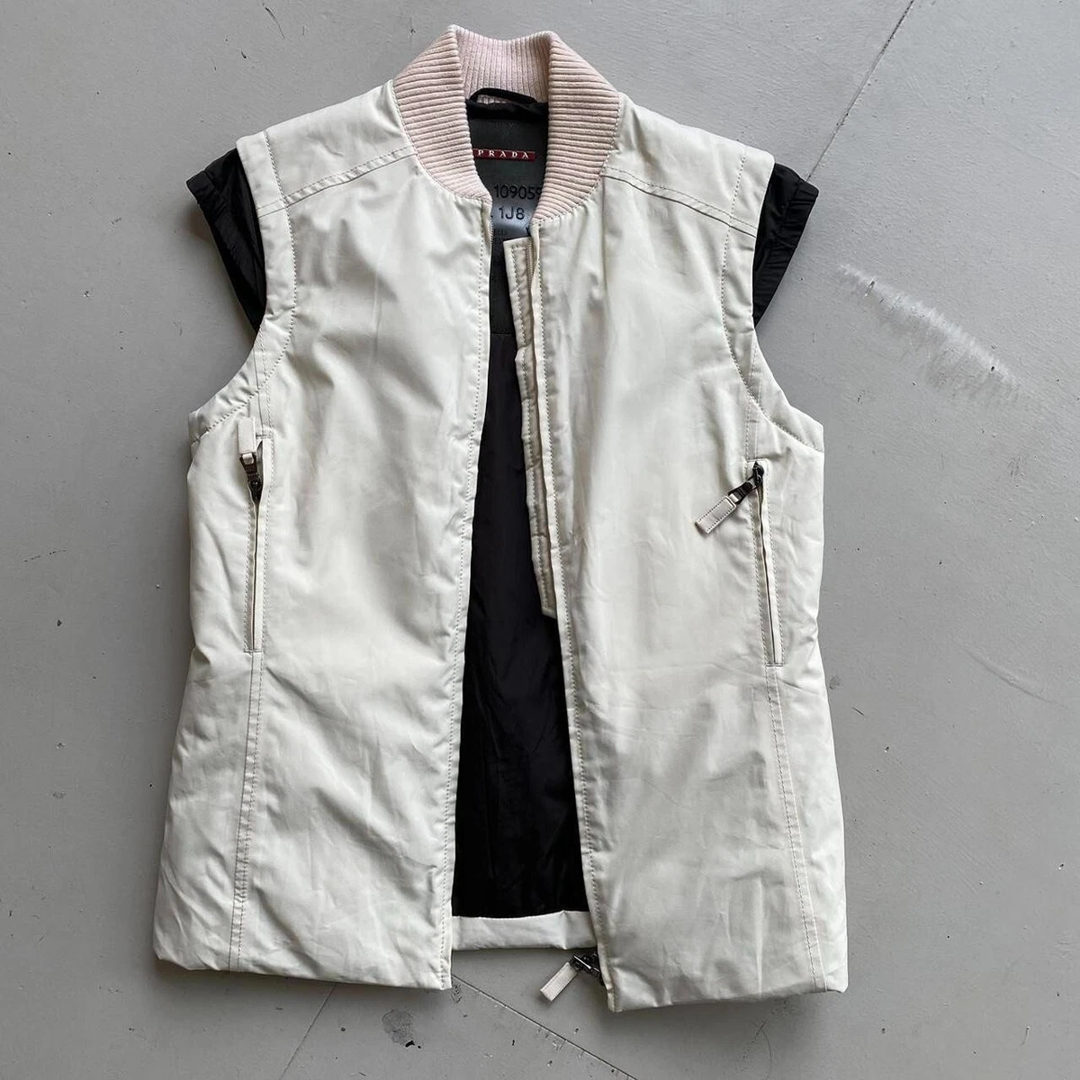 Prada Sport vintage 90s/y2k cream vest