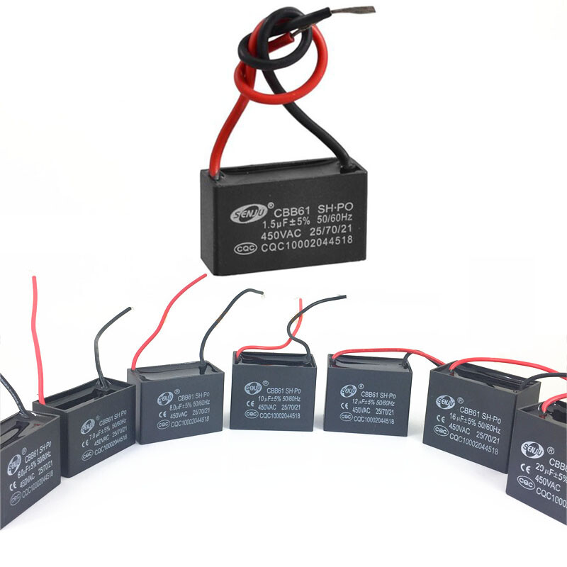 Ac 450v 4 75uf Two Wired Ceiling Fan Motor Run Capacitor Cbb61 For