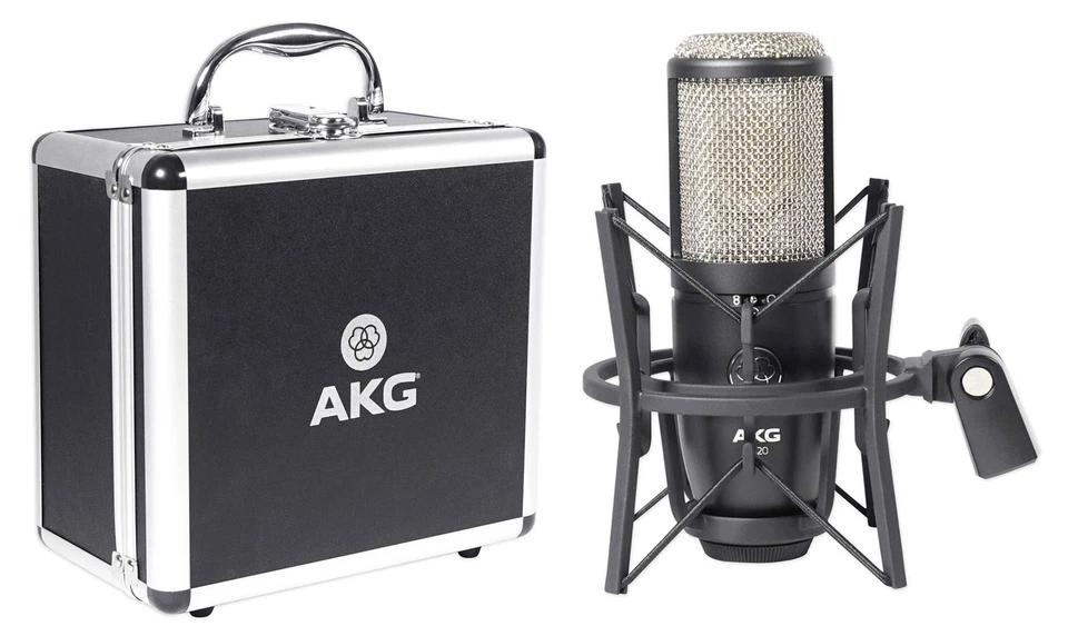 AKG P420 Studio Condenser Recording Podcasting Microphone Mic+Case+Headphones - Image 2 of 4